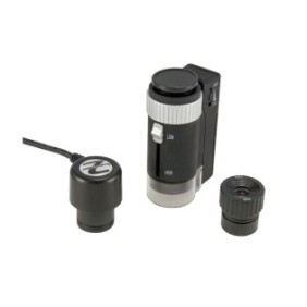 Microscopio, CELESTRON, Manuale digitale e ottico, HDOptM, 20-200x, Con LED, Nero