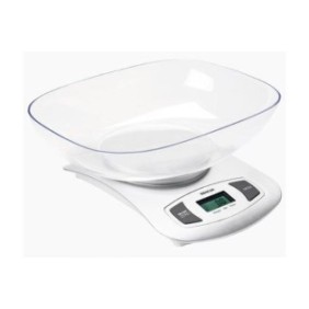 Bilancia da cucina Sencor SKS 4001, display LCD, peso massimo misurato 5 kg, bianco