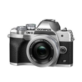 Fotocamera digitale, Olympus, E-M10 Mark IV 1442EZ KIT, Nero/Argento