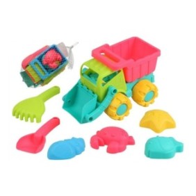 Set trattore e giocattoli per la sabbia, BigBuy, Multicolor