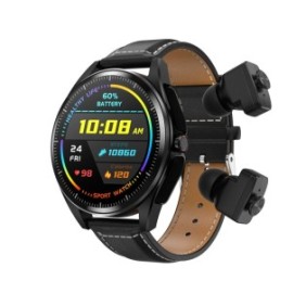 Smartwatch ZEEVOS f26 con cuffie bluetooth integrate, NFC, memoria interna 4G, chiamata bluetooth, notifiche, monitoraggio attività fisica, frequenza cardiaca, pressione arteriosa, contatori, calorie, nero