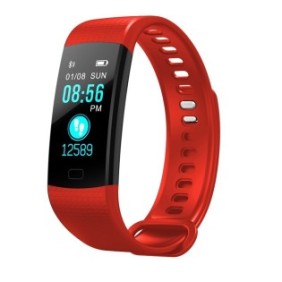 OneBuy BF-D0R Orologio braccialetto fitness intelligente, funzioni smartwatch, monitoraggio della salute, elegante unisex, colore rosso