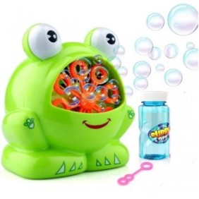 Giocattolo interattivo magico per bambini, creatore di bolle di sapone, con batterie, rana, 3 anni