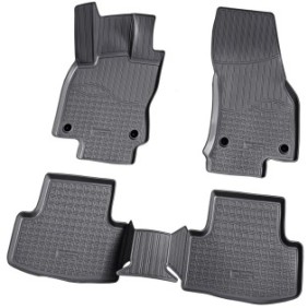 Set di 5 tappetini in gomma 3D Premium Tray Style per Skoda Karoq, VW T-ROC, Seat Ateca