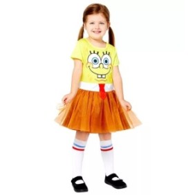 Costumi carnevale bambini Spongebob ragazze 110 cm (3-4 anni)