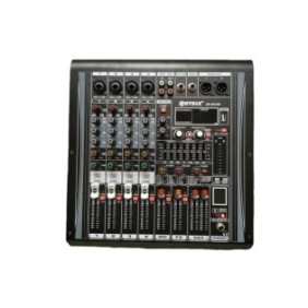 WVNGR ER-4D Mixer audio analogico USB, 2 X 100 W, 4 canali, USB, Bluetooth, equalizzatore, scheda SD