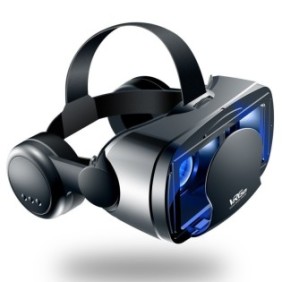 Occhiali 3D Vrg Pro, per smartphone 5.0-7.0 pollici, cuffie Blu-ray, 22.5x22.5x12 cm, nero
