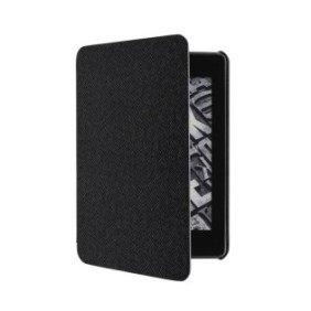 Cover protettiva flip compatibile con Kindle Paperwhite 4, materiale tessile, Grigio
