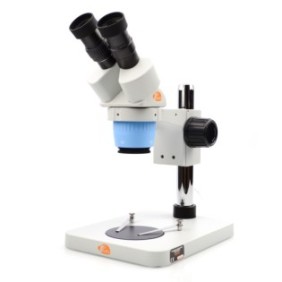 Microscopio stereoscopico binoculare, Rofix Vela S, Blu/Nero/Bianco