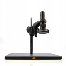 Set microscopio digitale Earth Pro/ Illuminatore/ Fotocamera, Rosfix, 7x-45x, 56x LED, Attacco C, Nero