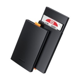 Custodia portatile per dischi SSD/HDD, UGREEN, 2,5'', USB 3.0, Nero