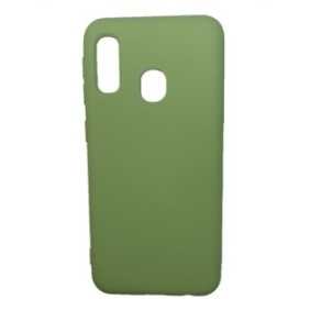 Custodia in silicone soft-touch compatibile con Samsung Galaxy A20e, Verde