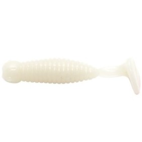 Set di 16 Twister Damiki I-Grub 5,1 cm, 1,5 g, colore 407 (crema bianco bagliore)