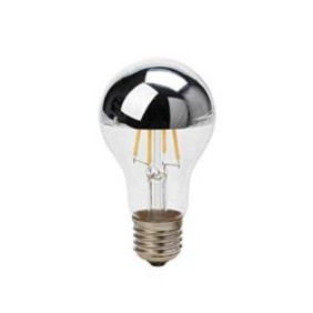 Lampadine LED A60, Optonica, Mezzo Argento, 60x105 mm, 4W