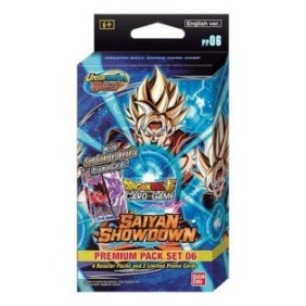 Gioco di carte Dragonball Super Card Game Saiyan Showdown Premium Pack PP06, lingua inglese, estensione