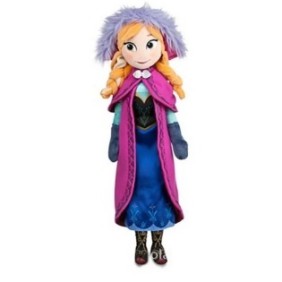 Peluche Anna, Disney, Frozen, 40 cm, 3+ anni, Multicolor