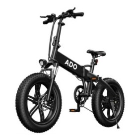 Bicicletta pieghevole A20F, ADO, 250W, 10,4Ah, 25km/h, 174x53x120 cm, Nero
