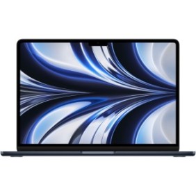 Laptop Apple MacBook Air da 13 pollici, con processore Apple M2, 8 core CPU e 8 core GPU, 8 GB, 256 GB, Midnight, Layout INT