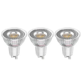 Set di 3 lampadine LED Lexman, GU10, bianco neutro, 4000K, 7,5 W, 850lm, trasparente