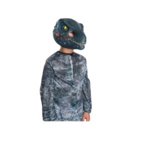 Maschera da arredamento dinosauro blu, misura universale per bambini, Rubini