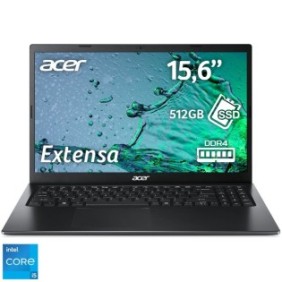 Laptop Acer Extensa 15 EX215-54 con processori Intel® Core™ i5-1135G7 fino a 4,30 GHz, 15,6'', Full HD, IPS, 16 GB DDR4, 512 GB SSD, scheda grafica Intel® Iris® Xe, senza sistema operativo , Ferro