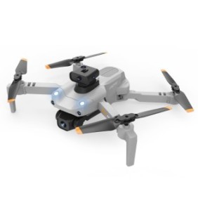 Drone, Due fotocamere, Controllo da smartphone, Tasto Ritorno alla Home, Tempo di volo 20 minuti, Distanza consigliata 200 m, Rotazione di 360°, Colore Grigio