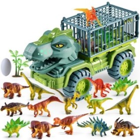 Set giocattolo dinosauri da 18 pezzi per bambini, Presoma, ABS, 3 anni+, Multicolor