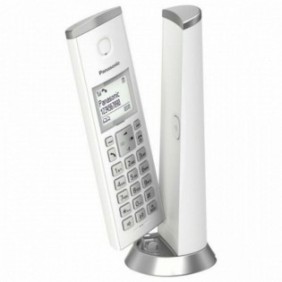 Telefono cordless, Panasonic, Bianco