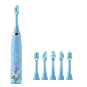 Set spazzolino elettrico/6 ricariche, Sonica, Per bambini, Blu