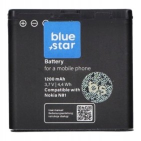 Batteria Blue Star, per Nokia N81 N82 6720 Classic 6720c E51 E6, Nero