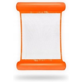Sedia da piscina gonfiabile Luka, 80x110 cm, Arancione/Bianco