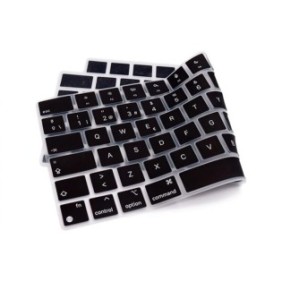 Pellicola protettiva per tastiera MacBook A1534, A1708, nera, layout US