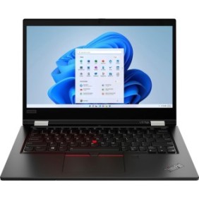 Laptop 2 in 1 Lenovo ThinkPad L13 Yoga Gen 2, schermo tattile FHD IPS da 13,3" 300 nit, Intel Core i7-1165G7 4-core, 16 GB DDR4, 512 GB SSD m2 PCIe, scheda grafica Intel Iris Xe, case in alluminio 1,44 kg Nero