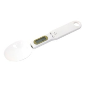 Bilancia da cucina a forma di cucchiaio con display digitale, colore Bianco ABYZ®