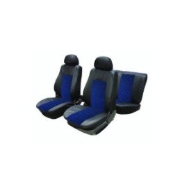 Custodie per tappezzeria per i sedili anteriori e posteriori separate da 3 cerniere set completo blu vis