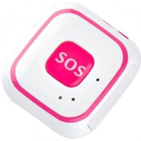 Mini localizzatore GPS iUni V29, SOS, GPS+LBS+WIFI, bambini e anziani, Rosa