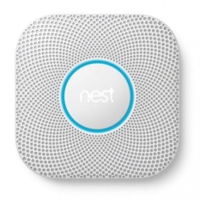 Sensore di CO e fumo Nest Protect, Google Nest, Wi-Fi, bianco, alimentazione via cavo