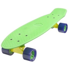 Tavola da skateboard per bambini, 56,5 x 10 x 15 cm, verde
