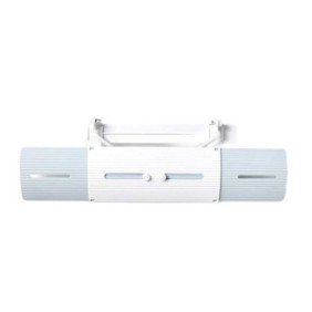 Deflettori aria condizionata dritti 54/70 cm bianchi