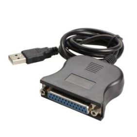 Cavo convertitore di stampa USB 1.1 a DB25, 80 cm, Nero