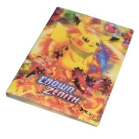 Album Pokemon CrownZenith, Stone, compartimentato per 432 carte, lenticolare 3D, fili