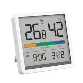 Termometro ambientale digitale LCD, bianco