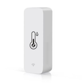 Termometro ambientale wireless, Wi-Fi, compatibile con Amazon Alexa/Google Home, bianco