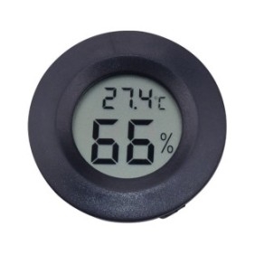 Termometro, ABS, Temperatura/Umidità, Nero