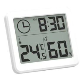 Termometro, ABS, 81 x 71 x 10 mm, bianco
