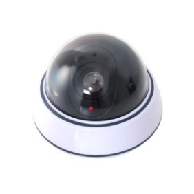 Telecamera di sorveglianza finta, Sunmostar, LED, bianca