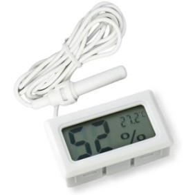 Termometro digitale, Sunmostar, LCD, bianco