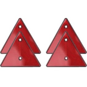 Set di 4 triangoli riflettenti, Sunmostar, Rosso