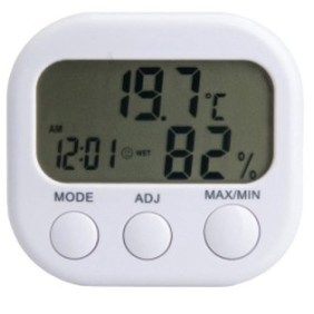 Termometro interno, Sunmostar, Temperatura/Umidità, 76X82X21mm, Bianco