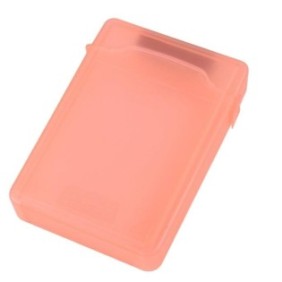 Set di 2 scatole protettive per disco rigido, Sunmostar, Plastica, 11x7,6x1,8 cm, Arancione